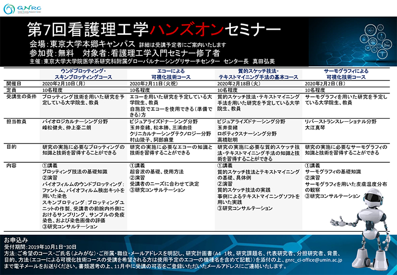 第7回看護理工学 ハンズオンセミナー
